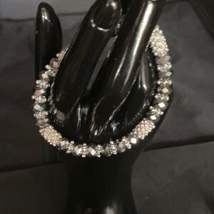 Elegant Silver Beaded Bracelet